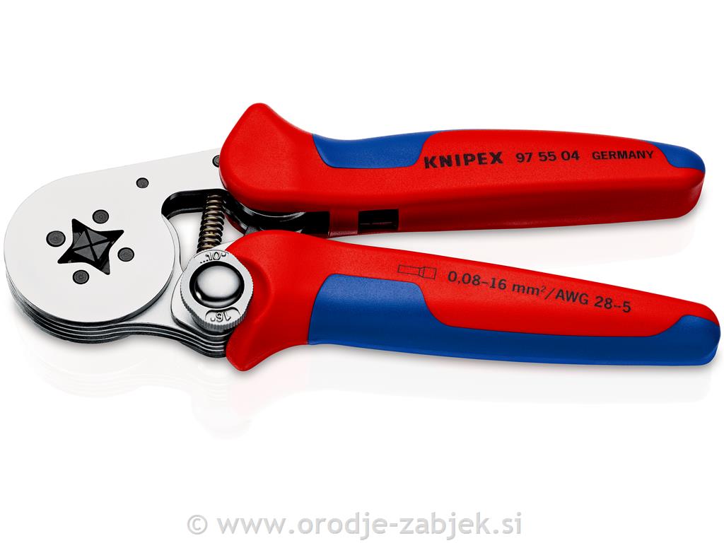 Crimping pliers for wire ferrules 97 5504 KNIPEX