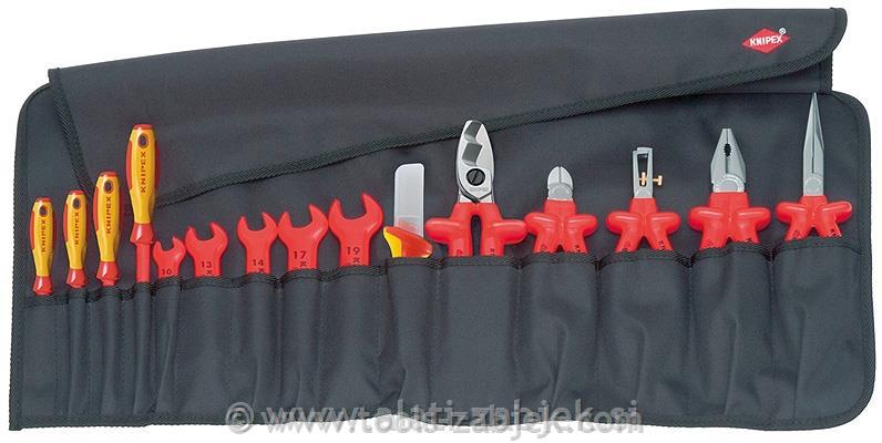 15-piece insulated tool kit for works onelectrical installations 98 99 13 KNIPEX