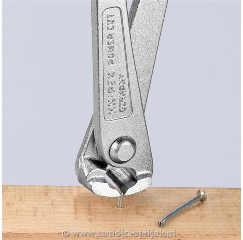 High leverage concreters' nipper, zinc-plated KNIPEX