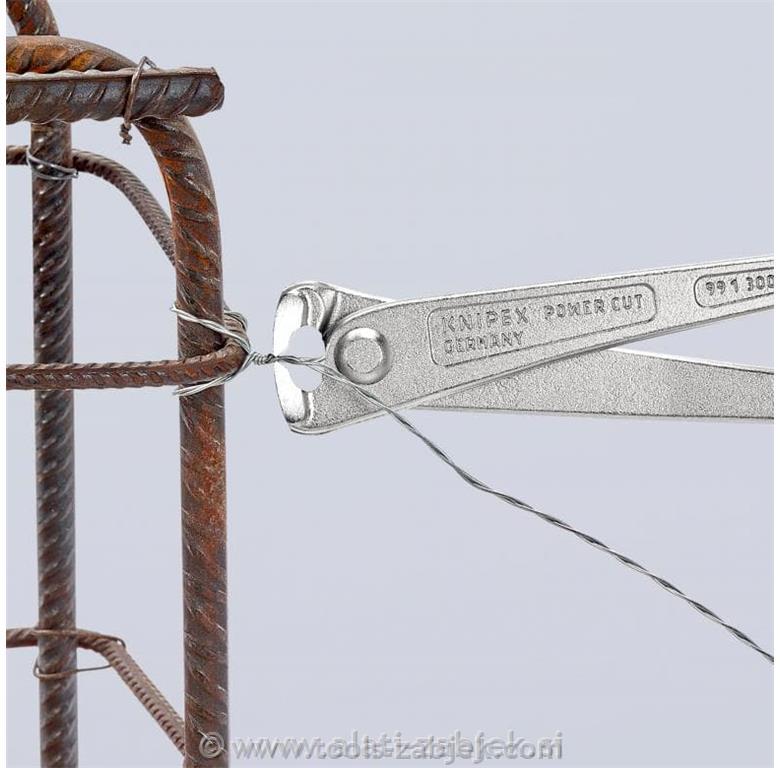 High leverage concreters' nipper, zinc-plated KNIPEX