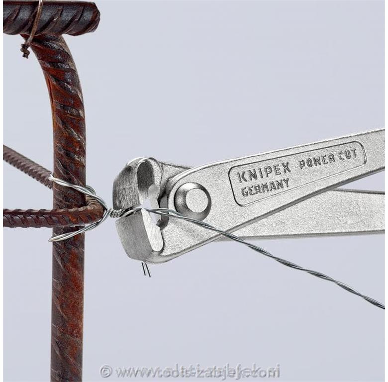 High leverage concreters' nipper, zinc-plated KNIPEX