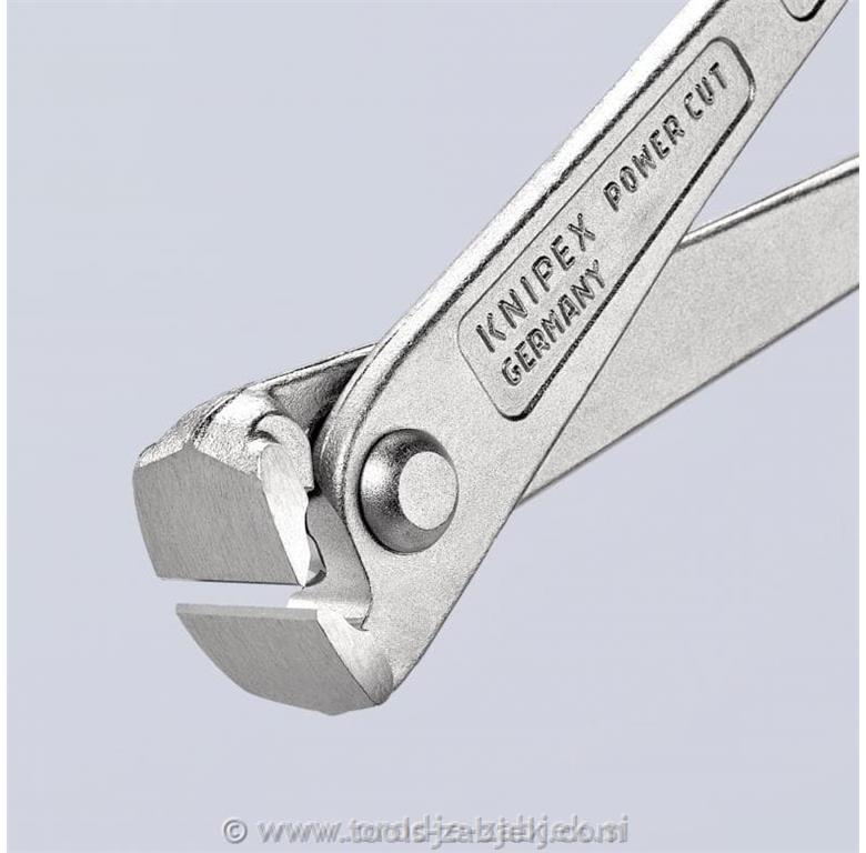 High leverage concreters' nipper, zinc-plated KNIPEX