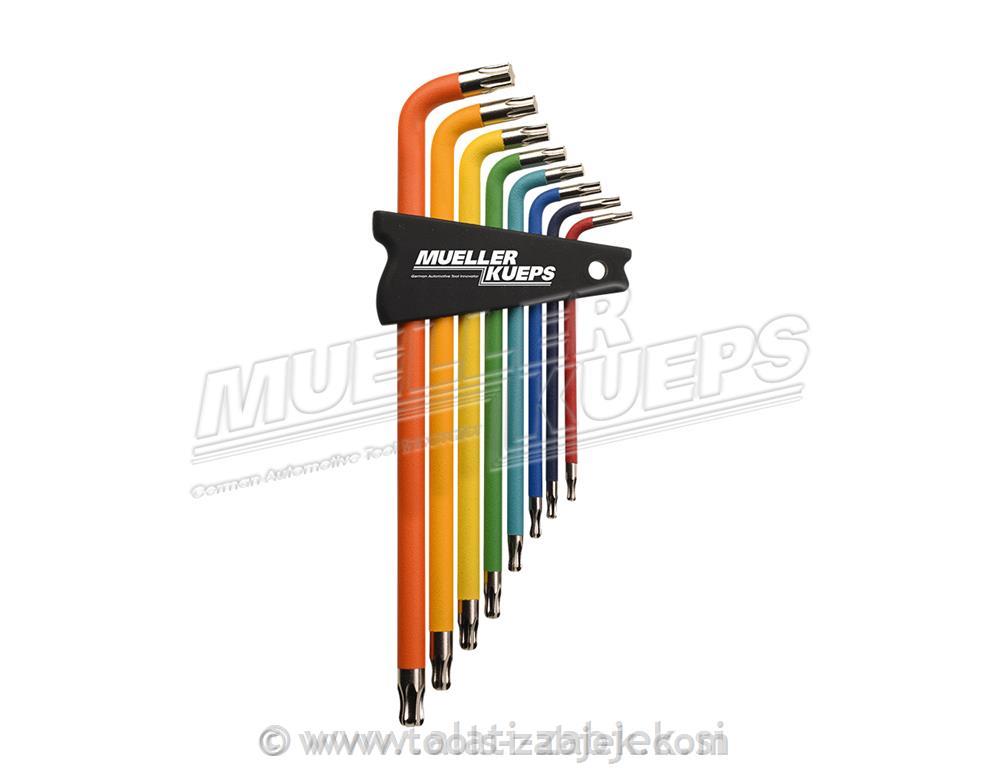 Garnitura barvastih torxov T10-T40 MULLER