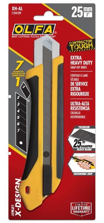 Knife 25 mm X-DESIGN XH-AL OLFA