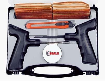 Set for patching holes in the rims of passenger cars Seals SERENCO