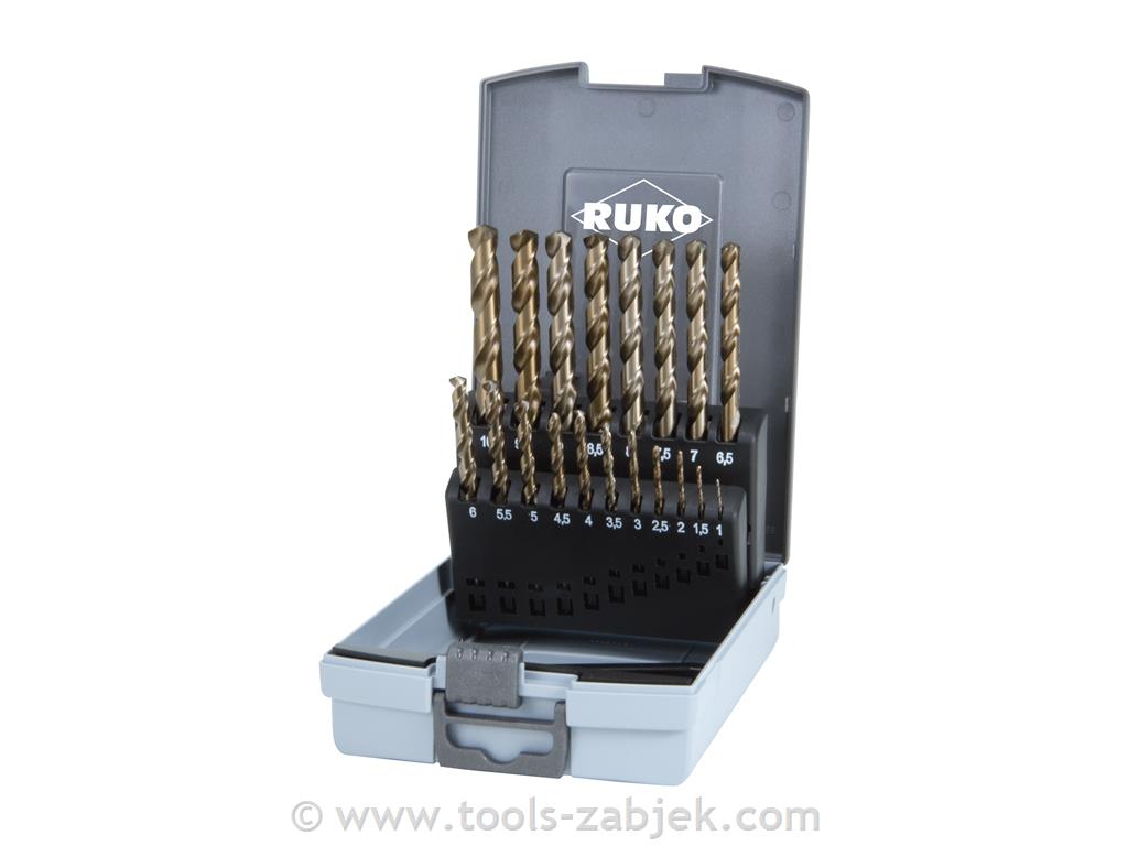 Twist drill bit set 1-10/0,5 mm RUKO