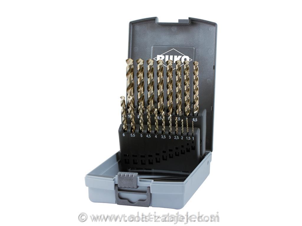 Twist drill bit set 1-10/0,5 mm RUKO