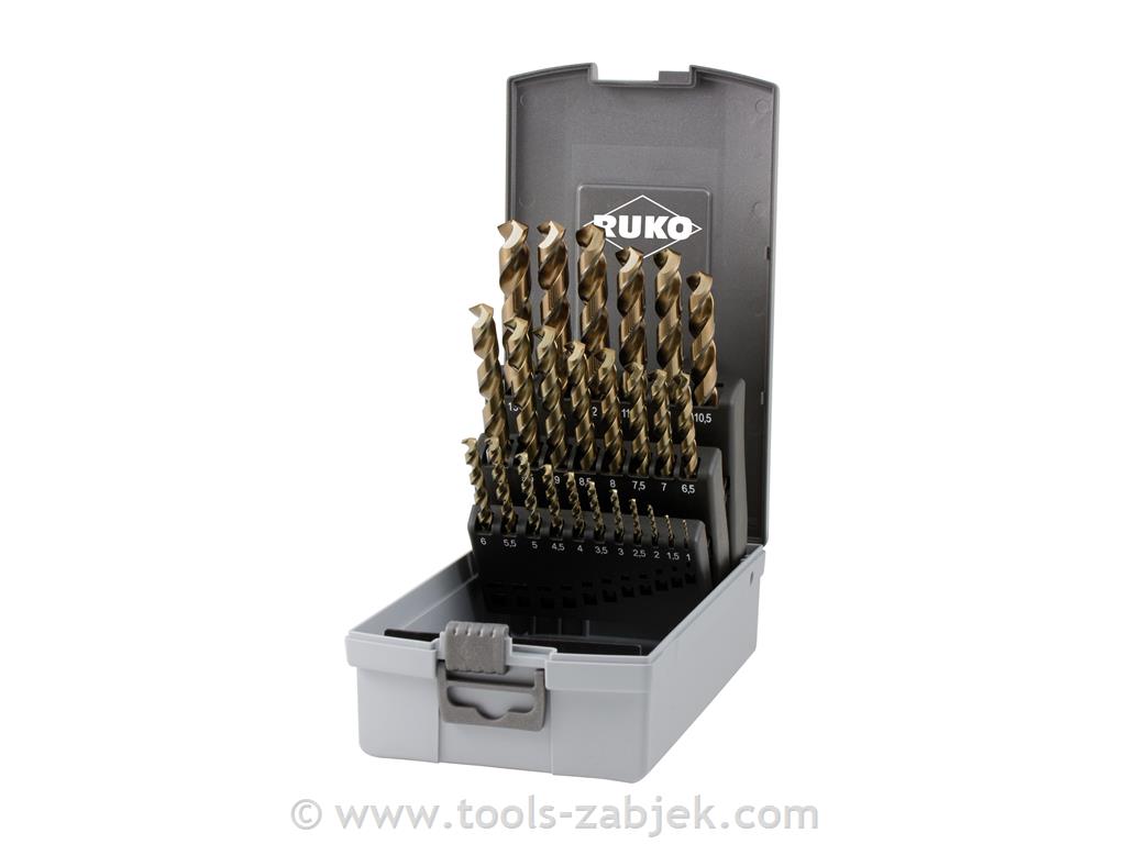 Twist drill bit set 1-13/0,5 mm RUKO