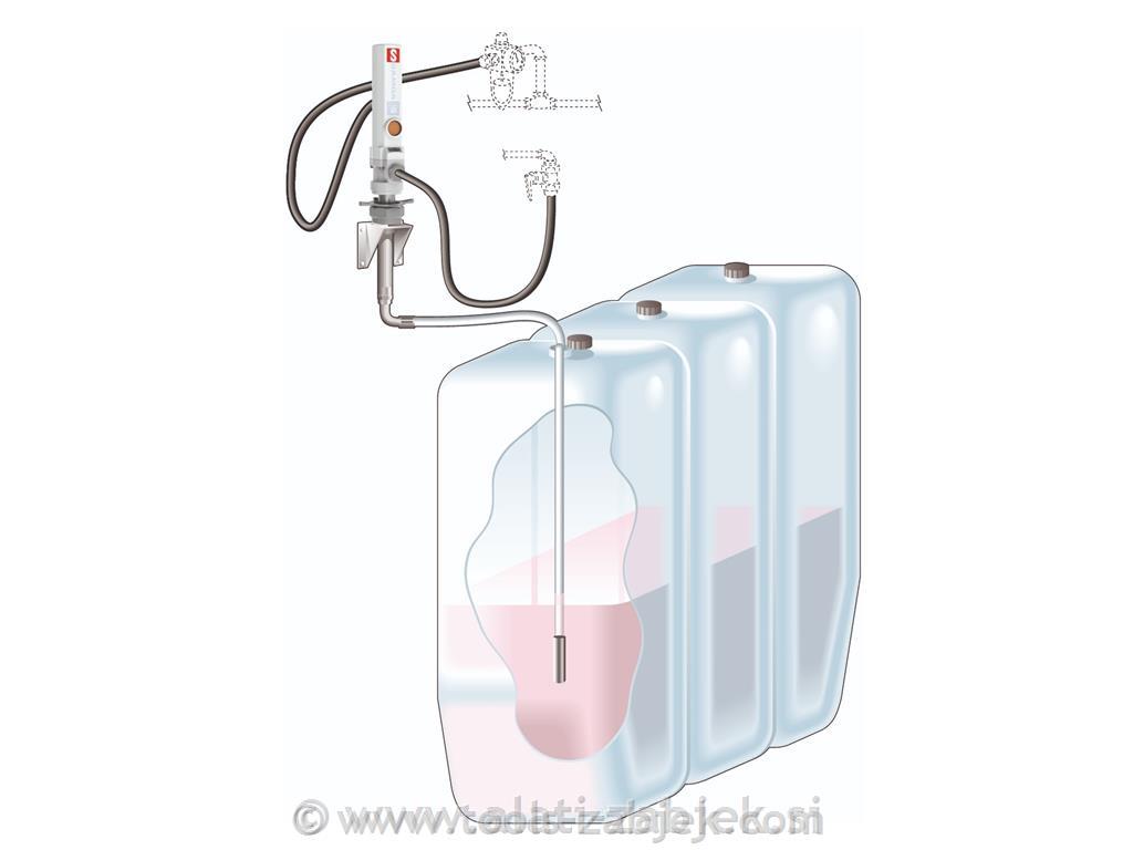 Nickel protected pneumatic piston pump1:1 SAMOA