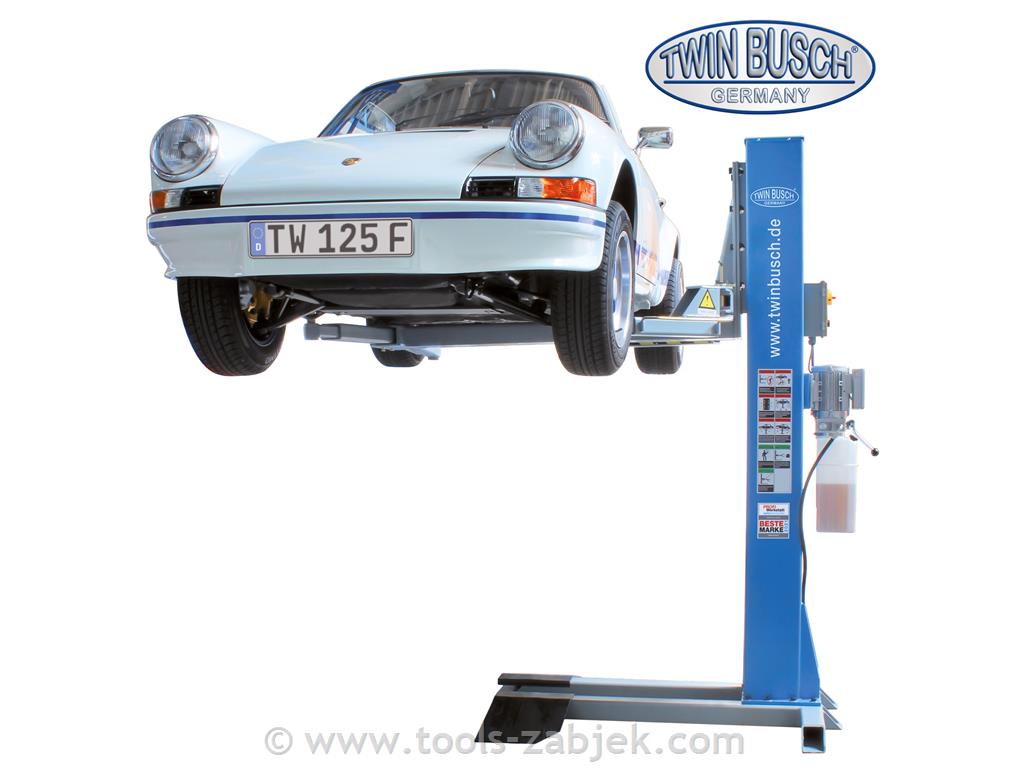 Electro-hydraulic single post lift 2,5T TWIN BUSCH
