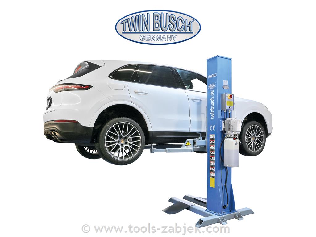 Electro-hydraulic single post lift 2,5T TWIN BUSCH