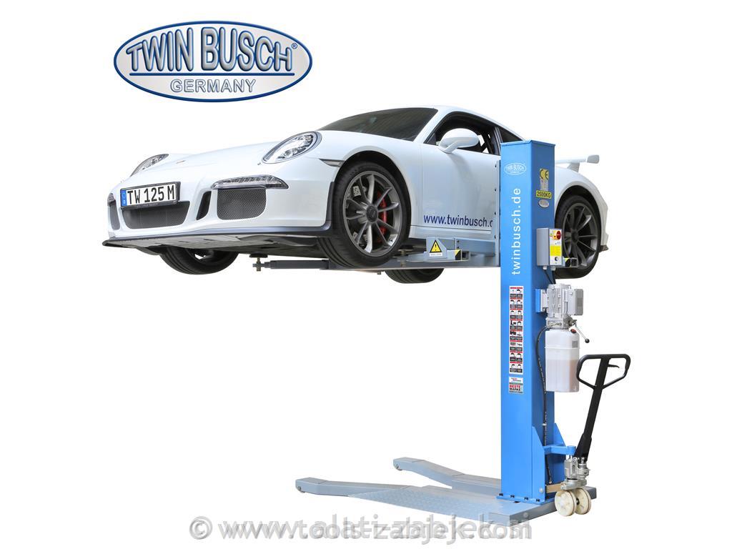 Electro-hydraulic single post lift 2,5T TWIN BUSCH