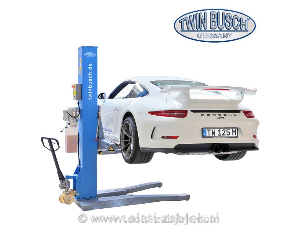 Electro-hydraulic single post lift 2,5T TWIN BUSCH