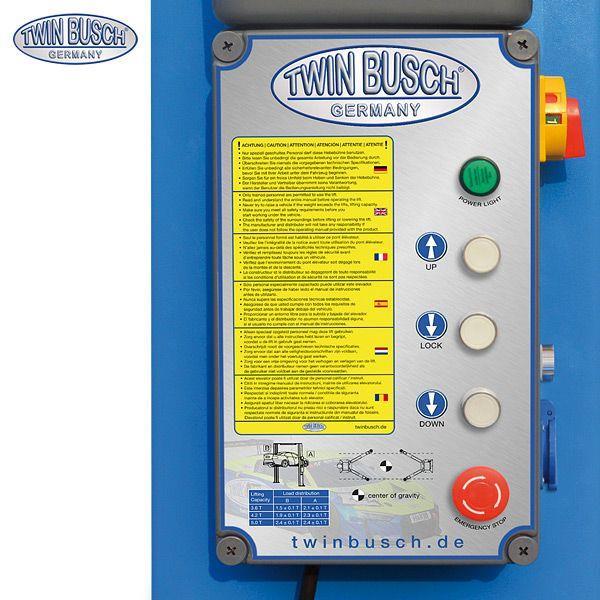 Electro-hydraulic two post lift with topconnection bar, 6T TWIN BUSCH