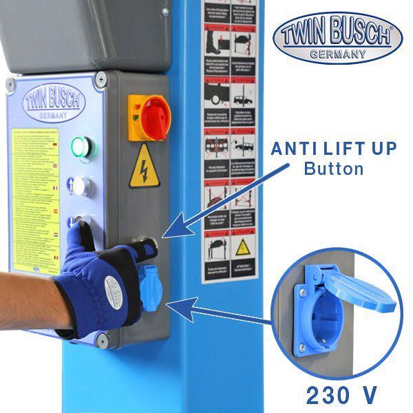 Electro-hydraulic two post lift with topconnection bar, 6T TWIN BUSCH