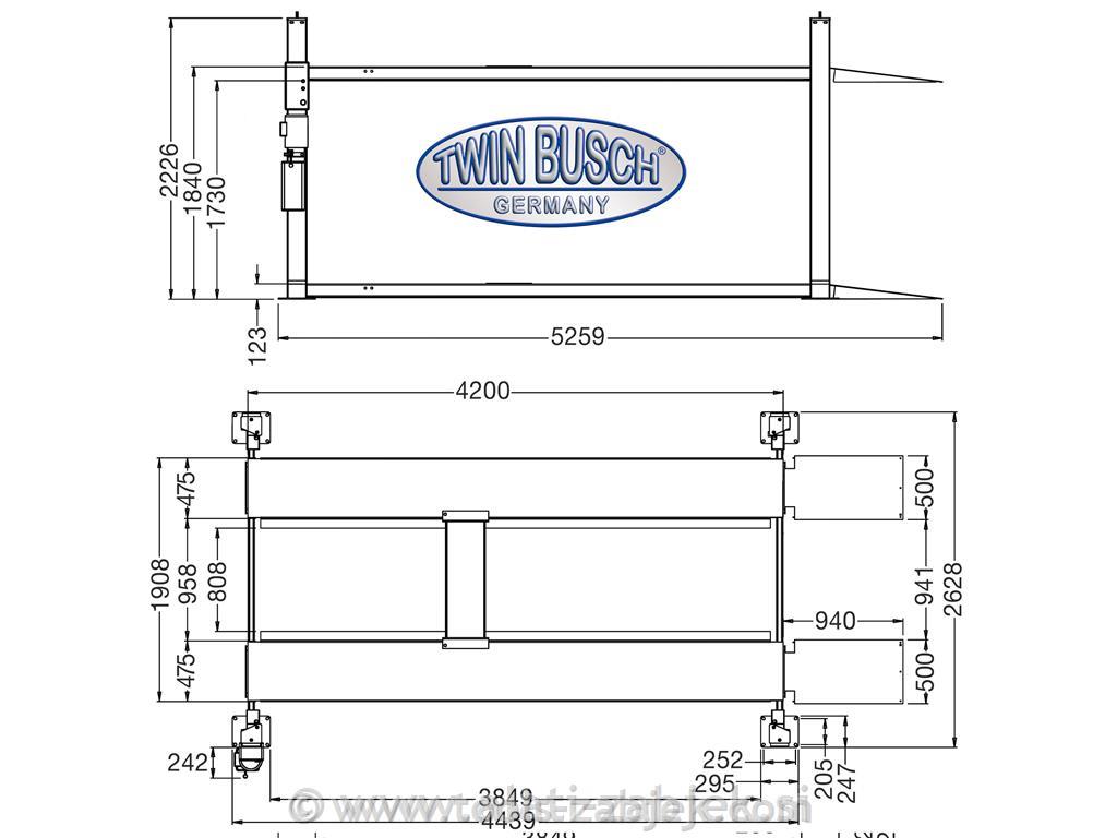 Parking lift TWIN BUSCH