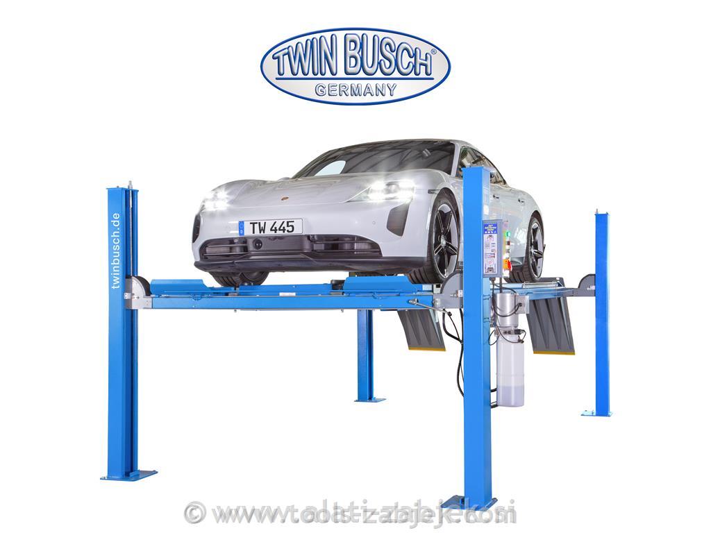 Electro-hydraulic four post lift 4,5T TWIN BUSCH