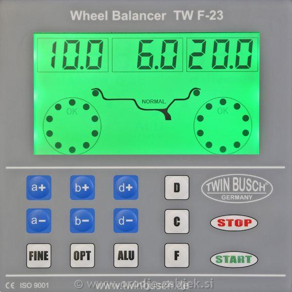 Wheel balancer for passenger cars TWIN BUSCH