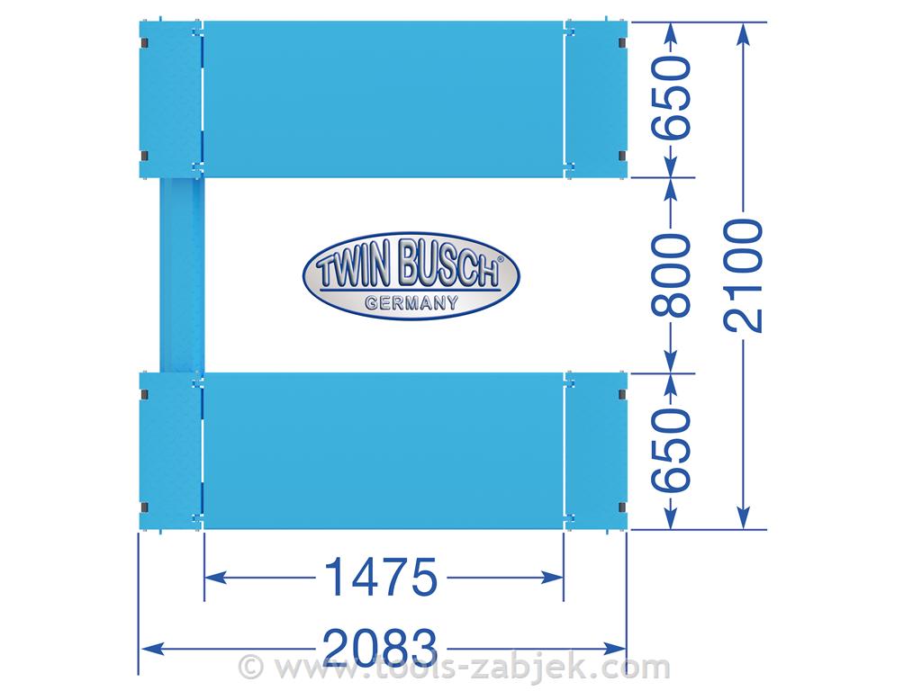 Electro-hydraulic scissor lift 3T TWIN BUSCH