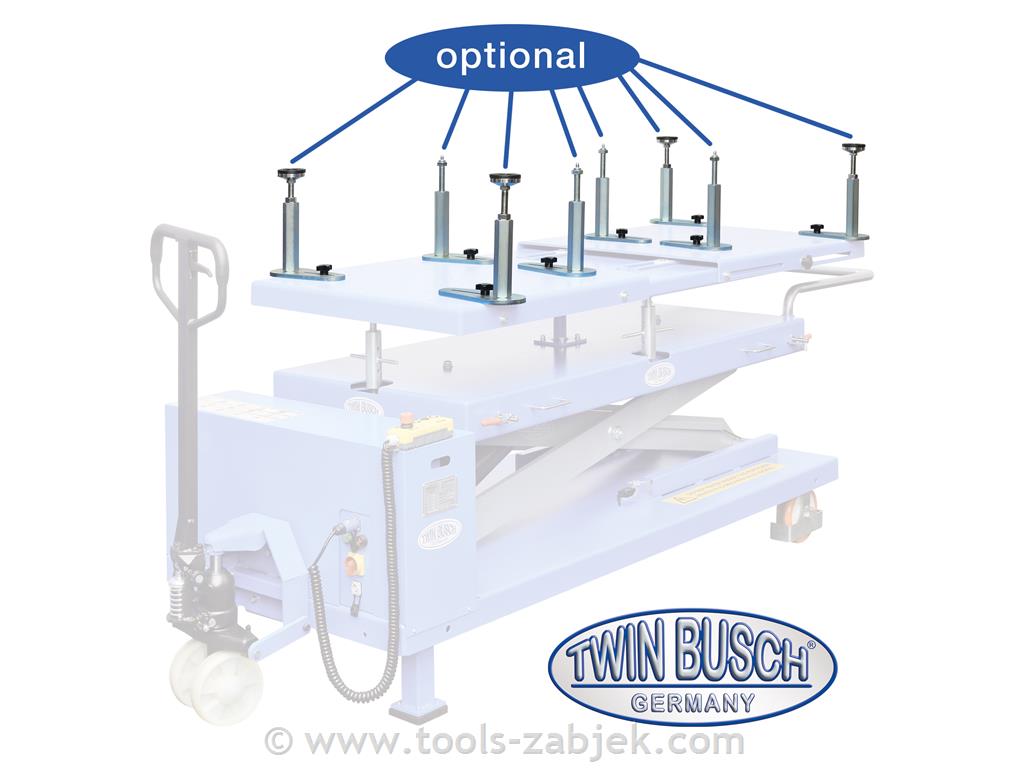 Electric battery lift table 1200kg TWIN BUSCH