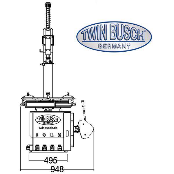 Tire changer for passenger cars TWIN BUSCH
