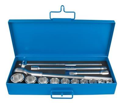 Socket set 3/4" in metal box 197MB2 UNIOR