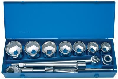 Socket set 1" in metal box ­ 199MB1 UNIOR