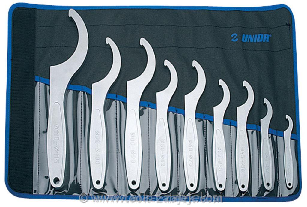 Set of hook wrenches in bag UNIOR