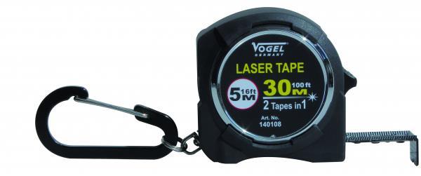 Pocket Measuring Tape with Laser Distance Meter 5 / 30 m VOGEL