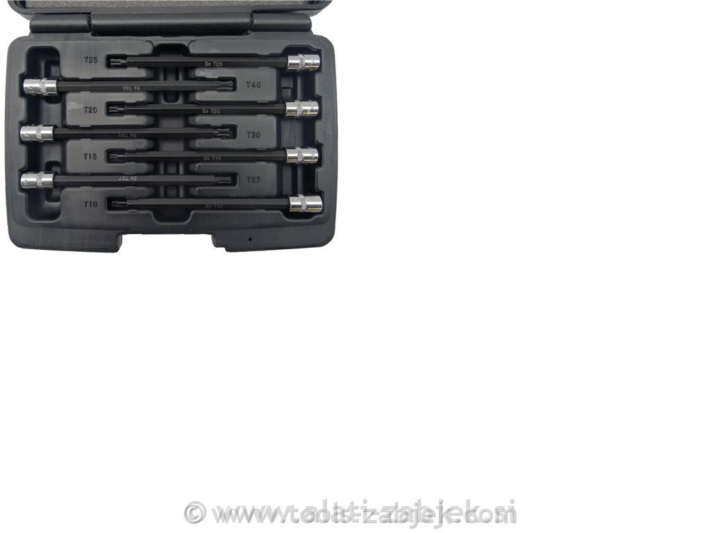 7-piece set of bits Torx T10-T40 1/4" 130 mm WELZH