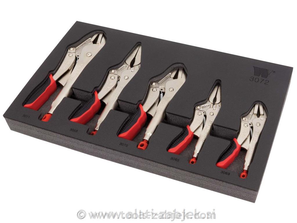 5-Piece Grip-Lok™; Multipile Locking Plier set WELZH