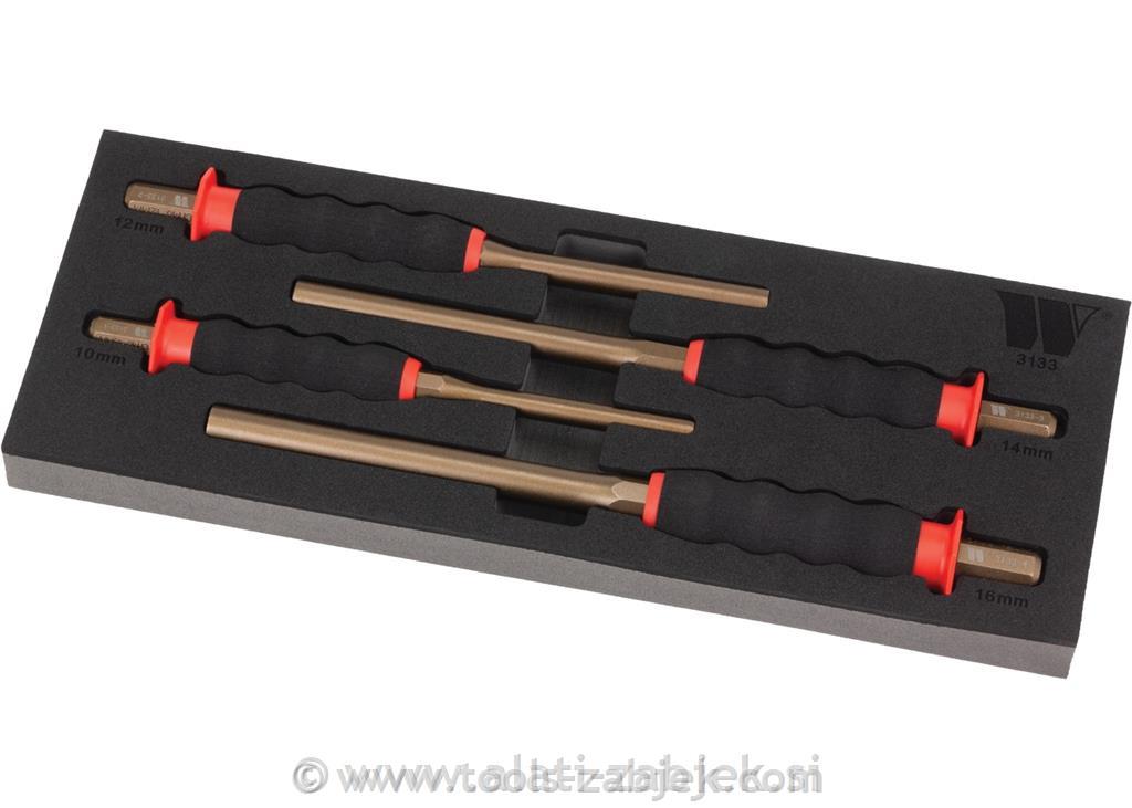 4-Piece Extra Long Pin Punch Set WELZH