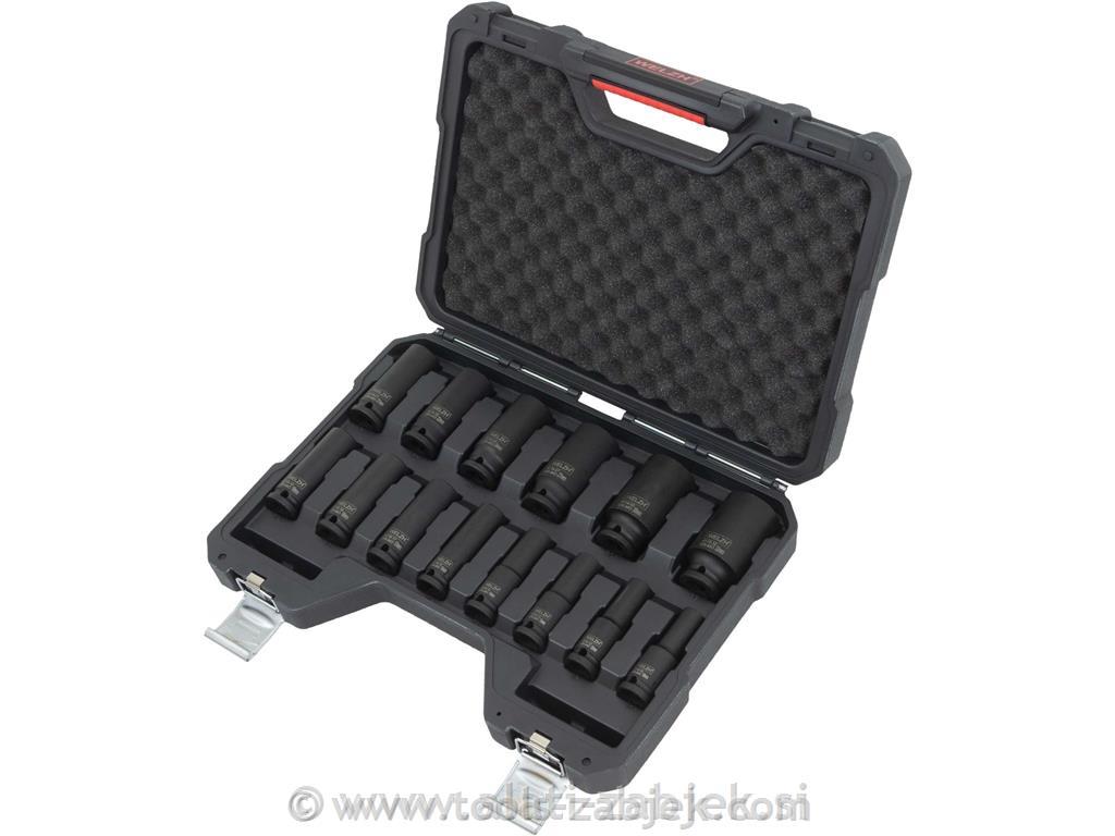 Socket set impact deep 1/2'' 10 - 32 mm WELZH