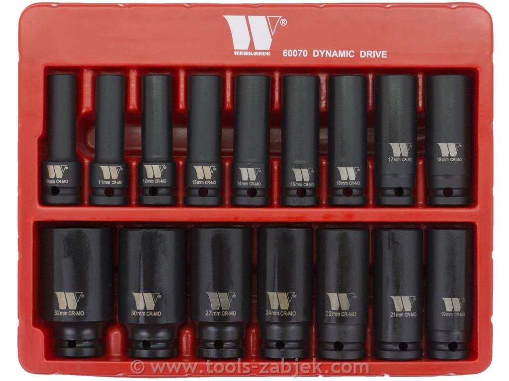 Set of sockets 1/2" 12-point 10 - 32 mm WELZH