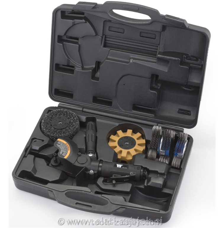 Pneumatic sander for surface preparationwith various attachments WELZH