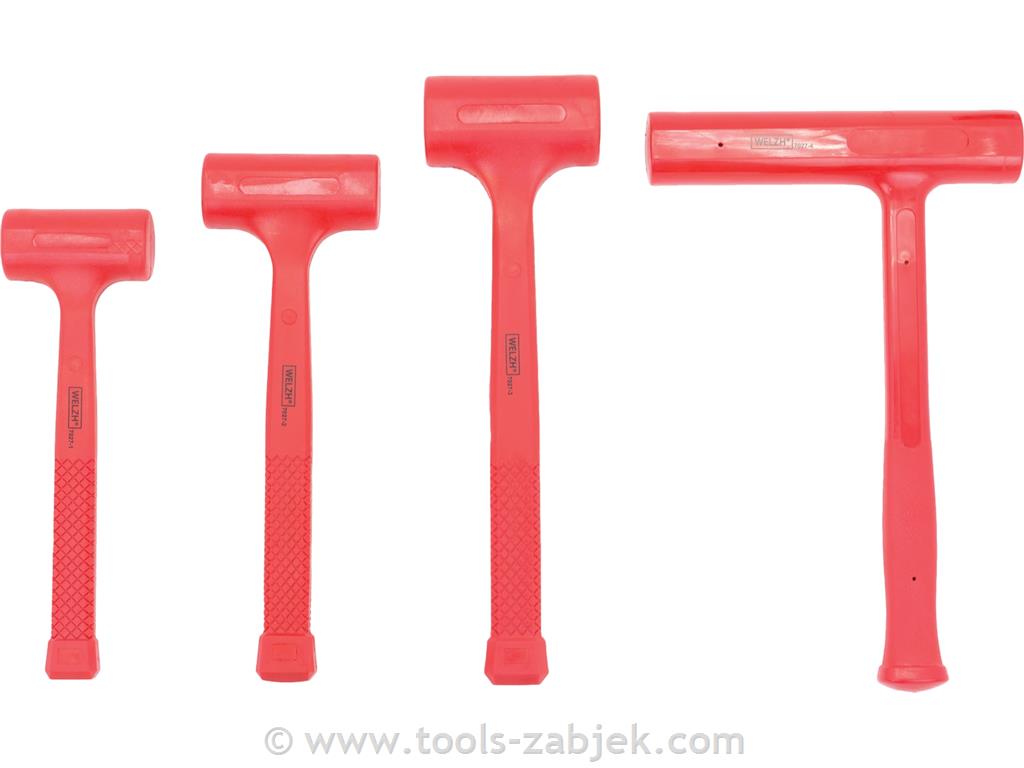 4-piece plastic hammer set WELZH