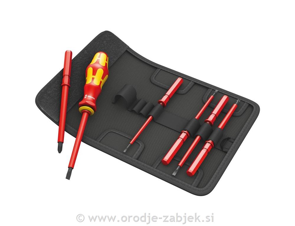 7-piece electric screwdriver set Kraftform Kompakt VDE WERA