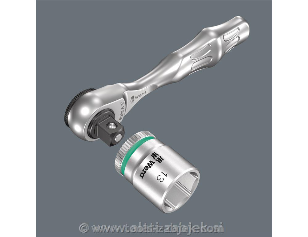 Zyklop Mini 3 ratchet with 1/4" drive WERA