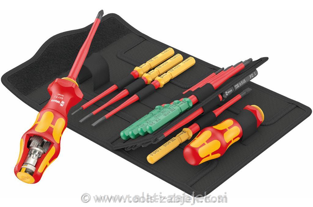 16-piece set of VDE screwdrivers Kraftform Kompakt Turbo WERA