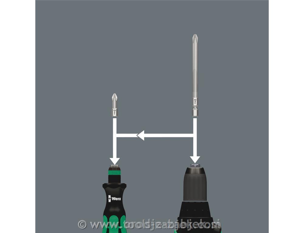 Bitholding screwdriver Kraftform Kompakt WERA