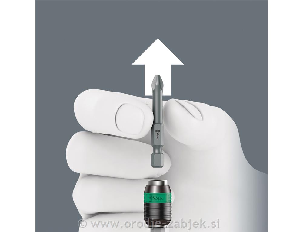 Ratchet screwdriver with long bits Kraftform Kompakt WERA