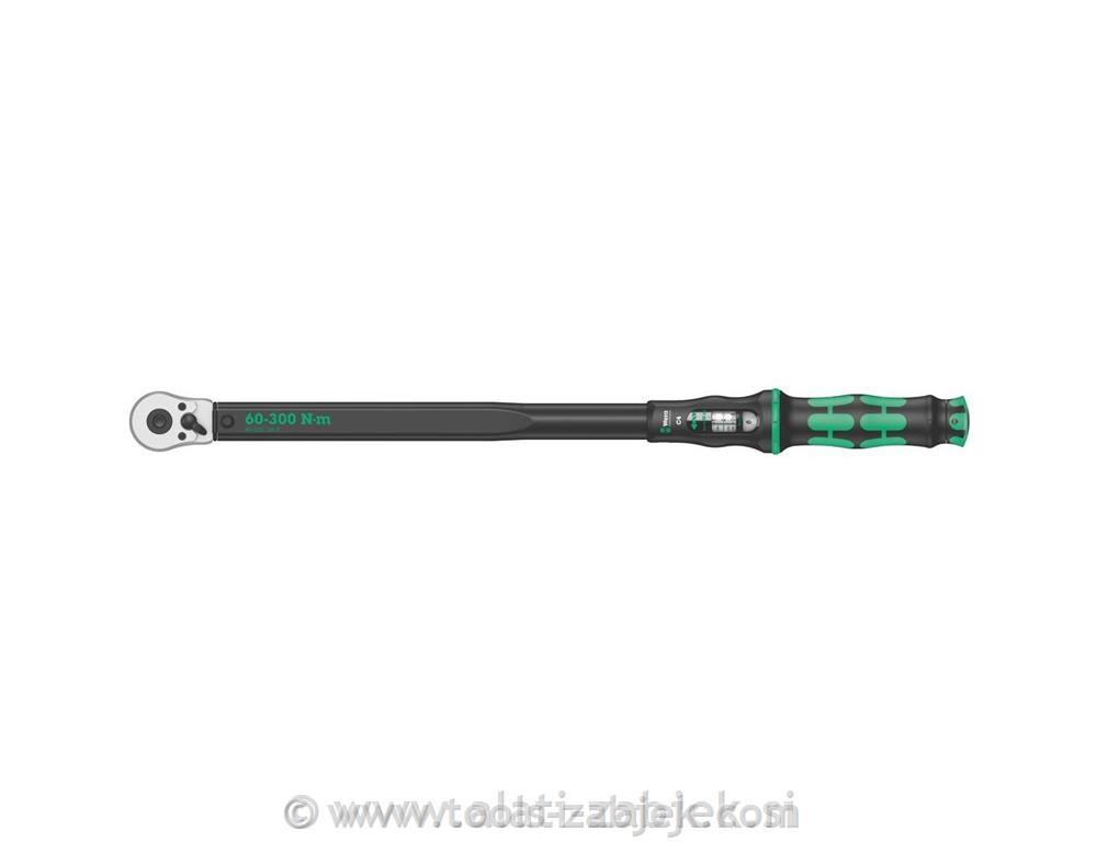 Torque wrench with reversible ratchet WERA