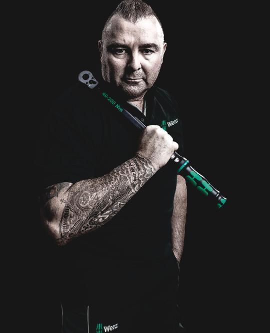 Torque wrench with reversible ratchet WERA