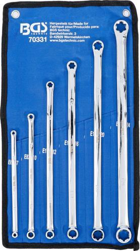 Double Ring Spanner Set with E-Type BGS TECHNIC