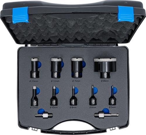 Set of diamond crowns 5-68mm BGS TECHNIC