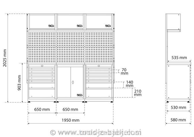 3 Components Storage System Combination BGS TECHNIC