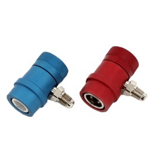 Pair of quick connectors for air conditioners for R134 SPIN