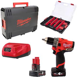 Cordless impact drill driver with M12 bits FPD-402XA FUEL MILWAUKEE