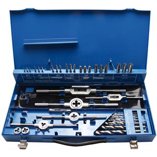 Set of tap drill bits and jaws M3-M12 BGS TECHNIC