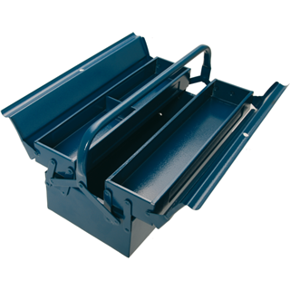 3-compartment aluminum tool box 430 x 200 x 150 mm BGS TECHNIC